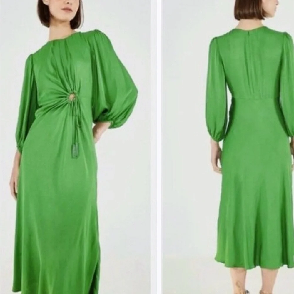 ππFARM Rio Fuchsia Blouson Sleeve Midi Dress!ππ - Picture 9 of 9